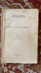 Drept civil Roman/Tudor R.Popescu 1945. foto