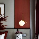 Pendul Joshua 1x E27 Alb Auriu ModernLight Concept
