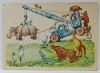 DESEN UMORISTIC , CARTE POSTALA TIPARITA IN U.R.S.S. , ANII &#039;50