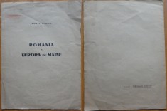 Florin Stoica, Romania in Europa de maine, 1940, editia 1, AXA