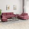 vidaXL Set de canapea, 3 piese, roșu vin, material textil 3201912