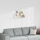 vidaXL Raft de perete suspendat, alb, 90x23,5x3,8 cm, MDF 323817