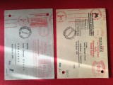 cenzura militara , grup doua carti postale de corespondenta comerciala 1939-1944