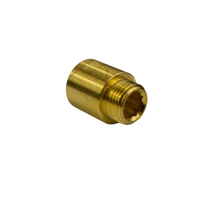 Fiting filetare prelungire robinet alamă 1/2&quot; AG x 1/2&quot; IG 25 mm