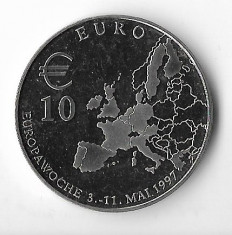 Medalie 10 Euro 1997, Bradenburg Gate, 30 mm foto