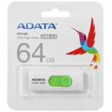 Memorie externa Flash Drive ADATA AUV320-64G-RWHGN, 64GB, USB 3.2 gen 1, alb