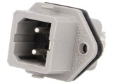 Conector dreptunghiular ST soclu tată 2 pini IP54