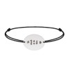 Master - Bratara personalizata snur pentru absolvire To teach is to love din argint 925