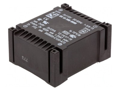 Transformator &amp;icirc;ncapsulat 24VA 115VAC 9V 1333mA foto