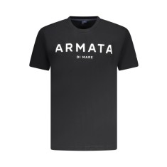 Armati Di Mare Tricou barbati din bumbac cu imprimeu text, negru, S