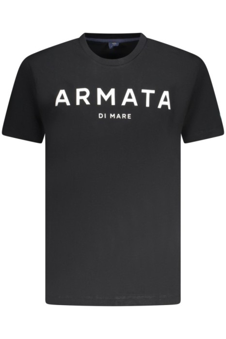 Armati Di Mare Tricou barbati din bumbac cu imprimeu text, negru, S