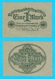Germania (p#61) 1 Mark 1922 aUNC 'Darlehnskassenschein'; (ROG CITITI DETALIILE!)