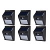 Set 6 lampi solare, FOXMAG24, 30 de LED, senzor de miscare, 0.55W
