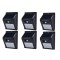 Set 6 lampi solare, FOXMAG24, 30 de LED, senzor de miscare, 0.55W