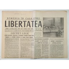 LIBERTATEA , COTIDIAN AL CETATENILOR CAPITALEI , TRIBUNA LIBERA A FRONTULUI SALVARII NATIONALE , 29 DECEMBRIE , 1989