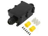 Conector Alimentare AC IP68 cu Şurub Negru SHENZHEN GREENWAY M686.3C.4-11MM
