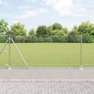 Gard Hexagonal vidaXL 1x10 m Oțel Galvanizat foto