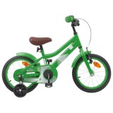 vidaXL Bicicletă pentru Copii 16 Inci pentru 4-6 ani Verde 42009375