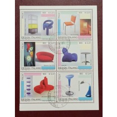 Italia 2001 - design italian, serie stampilata