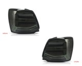Set lampa spate VW POLO (6R), 2011-12.2017, partea stanga, dynamic indicator; LED; fumuriu; TUNING,