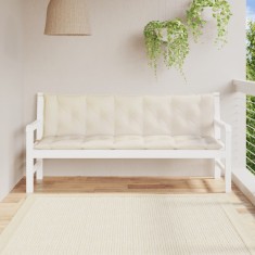 vidaXL Perne bancă de grădină 2 buc., alb crem, țesătură oxford 361718
