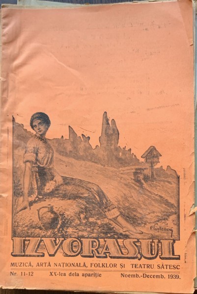 Izvorasul - revista de muzica, arta nationala, folklor si teatru satesc - nr. 11-12, noiembrie- decembrie 1939