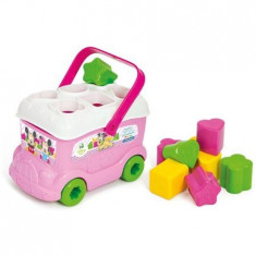 Cuburi constructie moi parfumate cu sortator pentru bebe Clemmy - Autobuzul lui Minnie Mouse foto