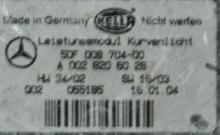 Modul xenon far dreapta față MERCEDES-BENZ E W211 2004 OEM: A0028206026 1997968
