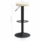 Scaune de bar, 2 buc., crem, catifea - 8