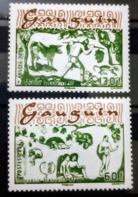 Polinezia franceza 2006 Gauguin, desene de Gauguin, pictura grafician serie 2v. neștampilat foto