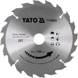 YATO Disc circular pentru lemn 210 x 30 x 3.2 T20