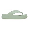 Slapi Crocs Getaway Platform Flip Verde - Plaster, 38, 41