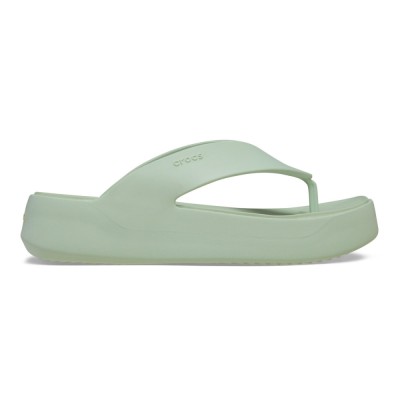 Slapi Crocs Getaway Platform Flip Verde - Plaster foto