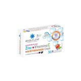 Cumpara ieftin Zinc cu Vitamina C si Acid Hialuronic pentru copii, 30 comprimate, Helcor
