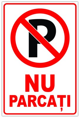 Indicator nu parcati foto