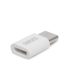 Adaptor USB Type C tata la Micro USB mama alb delight