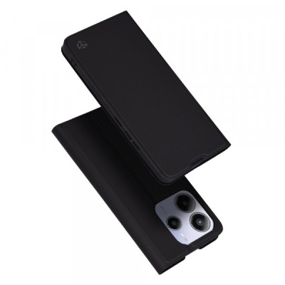 Husa pentru Xiaomi Redmi Note 14 5G, Techsuit, Magskin Book, Neagra foto