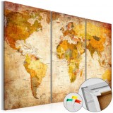 Cumpara ieftin Tablou din plută - Antique Travel [Cork Map] 120x80 cm
