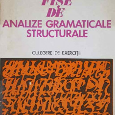 FISE DE ANALIZE GRAMATICALE STRUCTURALE-VALERIU VLAD, PATRICIU STIRBU, VOICHITA VLAD-BUDOIU