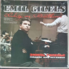 Disc vinil, LP. Piano Concerto No.1 In C Major, Op.15. SETBOX 5 DISCURI VINIL-Ludwig van Beethoven, Emil Gilels,