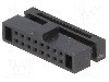 Conector IDC, 16 pini, pas pini 1.27mm, CONNFLY - DS1017-01-16NA8