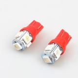 Cumpara ieftin Leduri t10 w5w 5smd canbus rosu 12v set