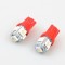 Leduri t10 w5w 5smd canbus rosu 12v set