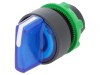Comutator Rotativ 22mm LED Albastru IP66