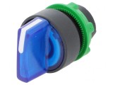 Comutator Rotativ 22mm LED Albastru IP66