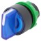 Comutator Rotativ 22mm LED Albastru IP66