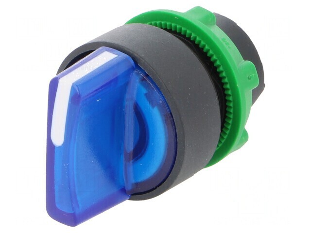 Comutator Rotativ 22mm LED Albastru IP66