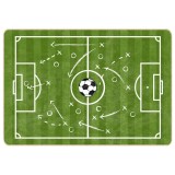 Cumpara ieftin Covor copii verde teren fotbal 160x230cm lavabil anti-alunecare