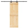Ușă glisantă cu set de feronerie 70x210 cm, lemn masiv de pin