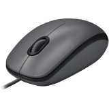 Mouse cu fir, Logitech, M100, Negru